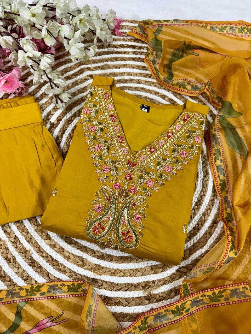 Viscose Chanderi Kurti - MYLUXURY LANE ENTERPRISE